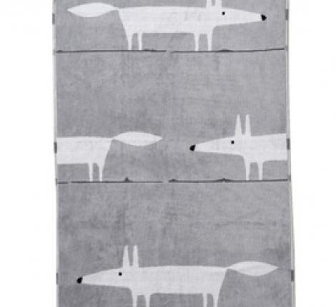 Полотенце "Blanc des Vosges" MR FOX PERLE велюр/жаккард, 50х90