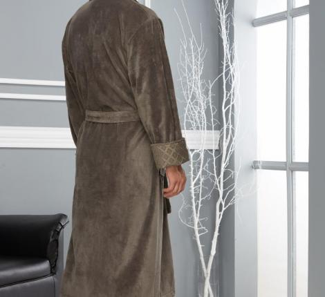 Халат мужской "NUSA" 15155 хаки, 3XL