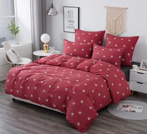 Постельное белье "Sofi de Marko" Деми (бордо) Сатин, Семейный