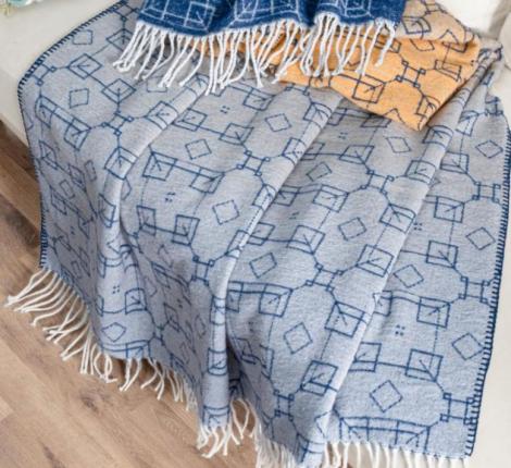 Плед хлопковый EFOR "CHAIN", 150х200