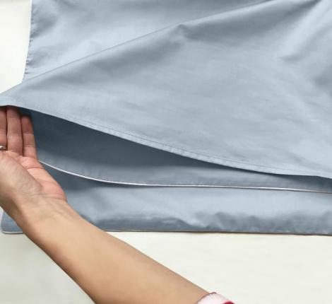 Наволочка "Primavelle" Сатин ДеЛюкс 70х70, Дымчато-синий