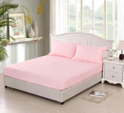 Простыня на резинке "Sofi de Marko" Марми (розовая) Сатин, 180х200х30