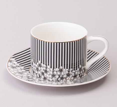 Чайный набор "TOP STYLE" 165-615 на 6 персон, 12 предметов (250 мл)