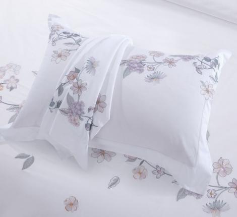 Постельное белье "Asabella" 2230-6 Сатин ДеЛюкс, Евро