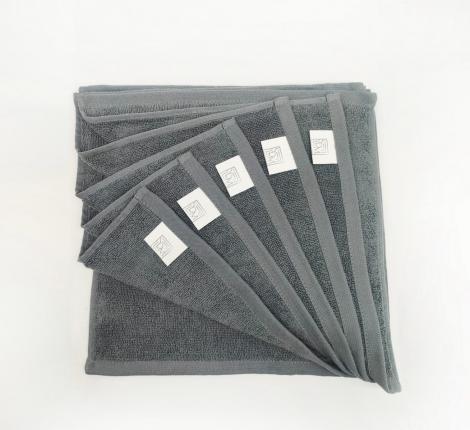 Набор махровых салфеток "Sofi de Marko" Бруна 30х30(6шт), темно-серый