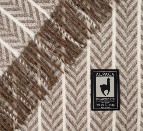 Плед INCALPACA (55% шерсть альпака, 45% шерсть мериноса) PP-64, 150x200