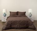 Постельное белье с одеялом "Sofi de Marko" Федерико (кофе) Страйп Сатин, Семейный