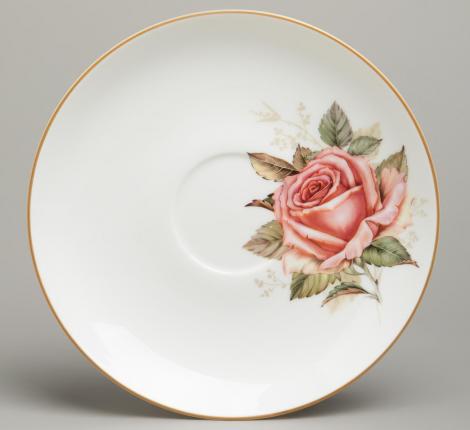 Чайный сервиз "КОРЕЙСКАЯ РОЗА" на 6 персон, 14 предметов