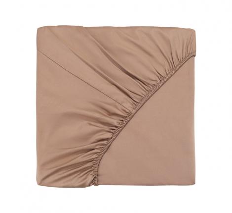 Простыня на резинке "Sofi de Marko" Мармис (капучино) Сатин, 200х200х30