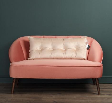 Подушка декоративная "Sofi de Marko" Вивиан (светло-бежевая) Велюр, 45х90