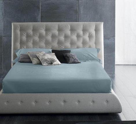 Простыня на резинке "Primavelle" Сатин ДеЛюкс 160х200, Деним