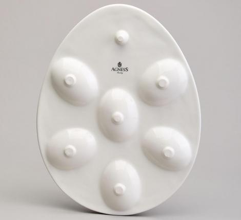 Блюдо для 6 яиц "SUNDAY", 26*20*2.5 см