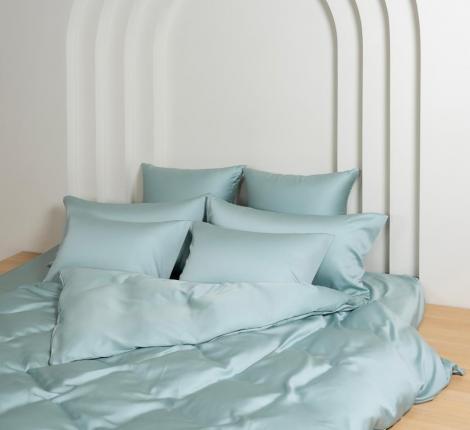 Простыня на резинке "SEA WAVE BRILLIANT GRASS" Тенсел, 180х200х40