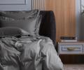 Постельное белье "GRAPHITE ALLURE GRASS" 391625070 Мако-Сатин, Семейный