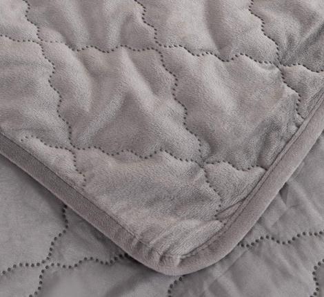 Покрывало "Sofi de Marko" Деметра (стоун) Велюр, 240х280