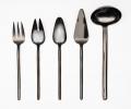 Набор столовых приборов для сервировки "STICK SERVING SET" BLACK, 5 предметов