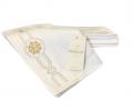 Салфетки махровые с вышивкой Maison D'or &quot;ELEGANZE MARIN&quot; 30х50-4шт., белый