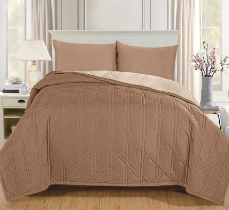 Покрывало Primavelle "ARTI" Биософт 180х200, Модерн Светло-коричневый