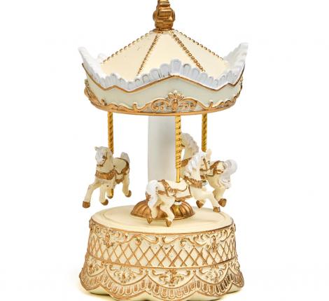 Музыкальная статуэтка "КАРУСЕЛЬ", 12,4*12,4*22,9 см