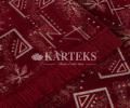 Покрывало шпигель большой "Karteks" на диван 160х220 ГЕОМЕТРИЯ, бордовый
