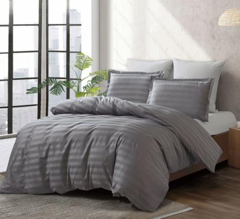 Постельное белье "Valtery" OD-86 Страйп Сатин, 2 спальный