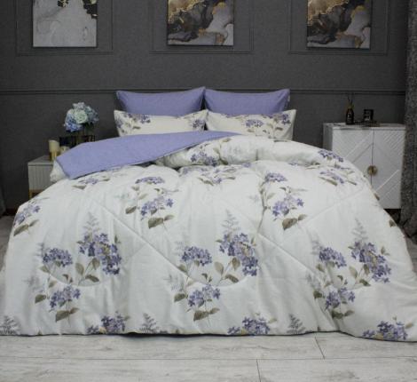 Постельное белье с одеялом "Kazanov.A." Фиора (лаванда жемчуг) Сатин, Евро