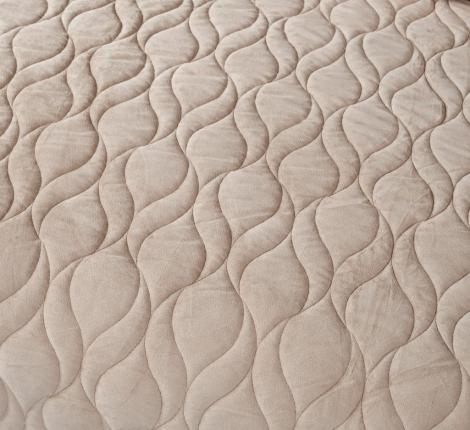 Покрывало "Sofi de Marko" Нобилис (светло-бежевый) Велюр, 240х280