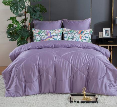 Постельное белье с одеялом "Kazanov.A." Колибри (аметист/жемчуг) Тенсел, Евро