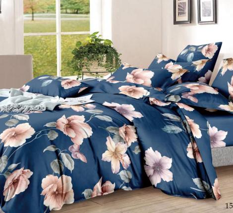 Постельное бельё "Cleo" Art Color 20/154-AC Полисатин, 2 спальный