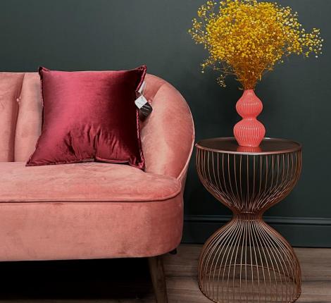 Полушка декоративная "Sofi de Marko" Амадис (бордо) Велюр, 45х45