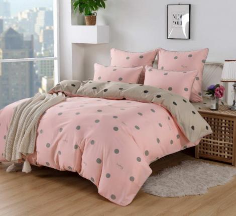 Постельное белье "Sofi de Marko" Росси (персик) Сатин, Семейный