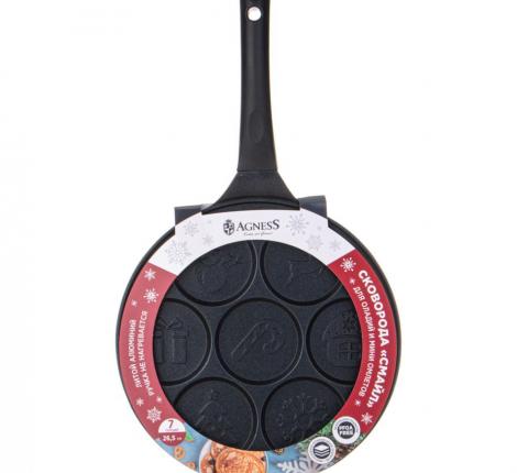 Сковорода для оладий "AGNESS" 932-025, диаметр 26.5 см