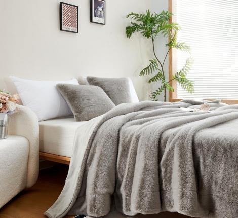 Плед "Sofi de Marko" Филиция (серый) Искусственный мех, 160х220