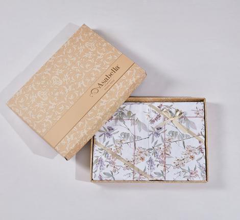 Постельное белье "Asabella" 2322-6/180 Мако-Сатин, Евро