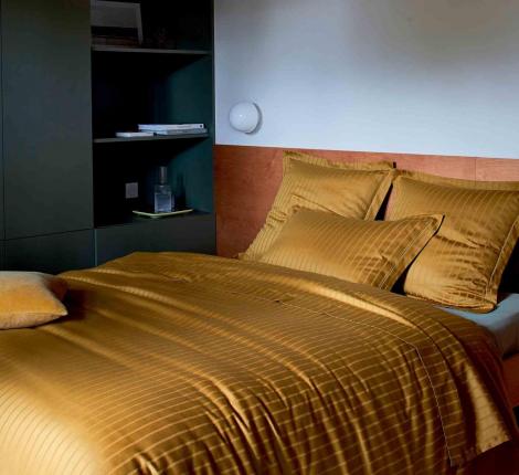 Постельное бельё "Blanc des Vosges" DIVINE AMBRE сатин-жаккард, Евро