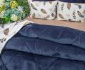 Постельное белье с одеялом "Kazanov.A." Роуч (индиго платина) Egypt Cotton, Евро