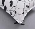 Постельное белье "Sofi de Marko" Панда (белый) Сатин, Евро