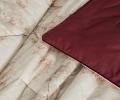 Постельное бельё с одеялом "Kazanov.A." Linen Batik (гранатовый лен) Сатин, Евро