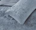 Покрывало "Sofi de Marko" Патрисия (серо-голубой 1) Велюр, 240х260