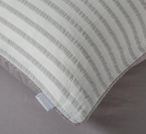 Постельное белье с одеялом "Kazanov.A." Stripe Muslin (серебро платина), Евро