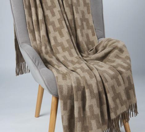 Плед INCALPACA (55% шерсть альпака, 45% шерсть мериноса) PP-70, 150x200