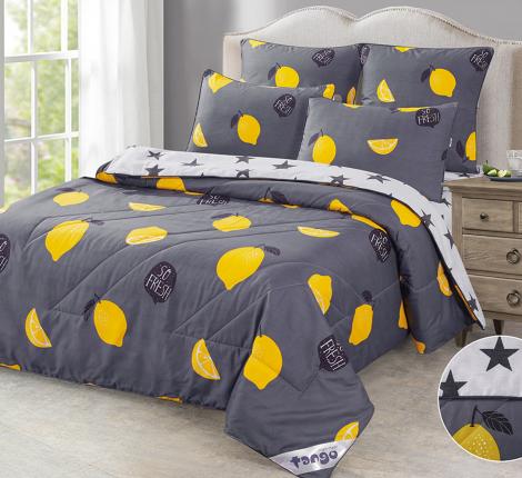 Постельное белье с одеялом "Tango" De Verano Y100-07 Микросатин, 1,5 спальный