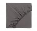 Простыня на резинке "Sofi de Marko" Мармис (тёмно-серая) Сатин, 200х200х30