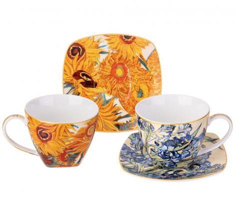 Чайный набор "ART COLLECTION" (В. ВАН ГОГ) на 2 персоны, 4 предметов (250 мл)