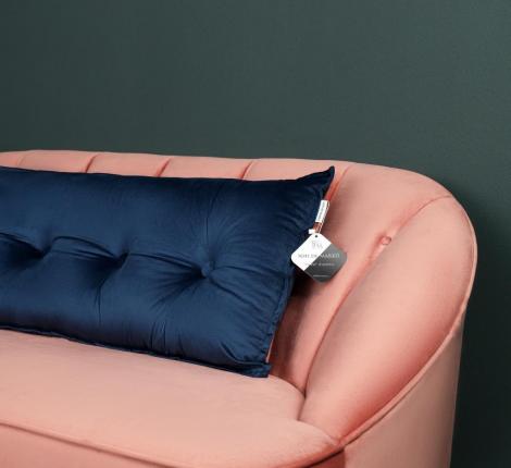 Подушка декоративная "Sofi de Marko" Вивиан (синяя) Велюр, 45х90