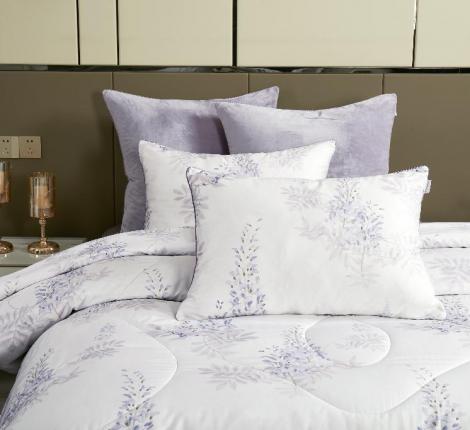 Постельное белье с одеялом "Kazanov.A." Акация (лаванда платина) Велюр/Egypt Cotton, Семейный