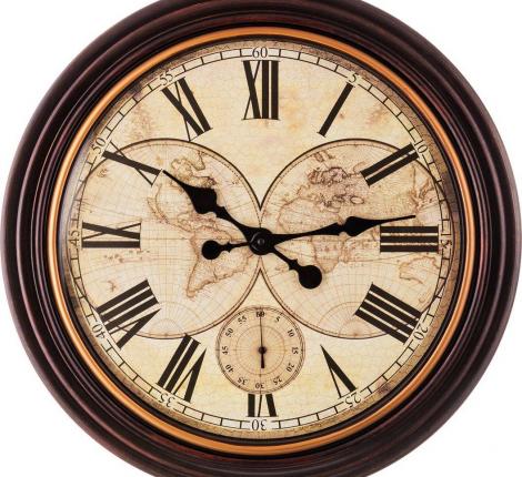 Часы настенные кварцевые "SWISS HOME" 220-177, диаметр 50 см