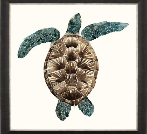 Постер "MOSAIC TURTLE" BL-3, 50х50