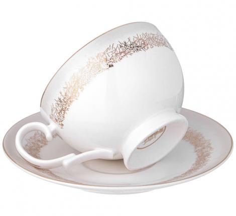 Чайный набор "ЗОЛОТОЙ ПЕСОК" на 6 персон, 12 предметов (300 мл)