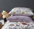 Постельное белье с одеялом "Kazanov.A." Маки (жемчуг лаванда) Велюр/Egypt Cotton, Евро